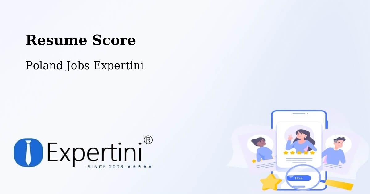 Resume Score & Job Description Match Tool – Brańsk - Poland Jobs Expertini